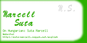 marcell suta business card